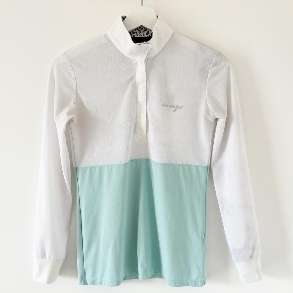 Iago Women’s Long Sleeve Show Shirt Equestrian Women’s Polo Size S Riding